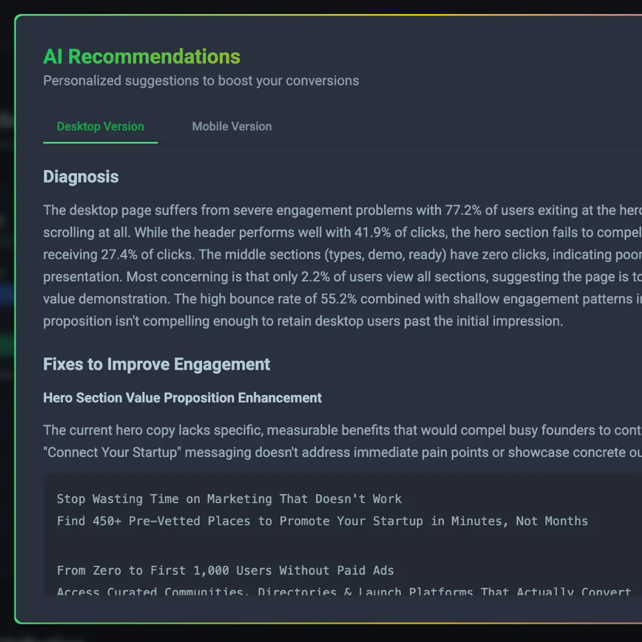 Your Personal <span class="text-green-500">Optimization Assistant</span>